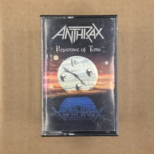 ANTHRAX Cassette Tape 90s Metal Thrash PERSISTENCE OF TIME BELLY OF THE BEAST - Picture 1 of 6