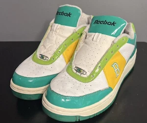 Scarpe uomo Reebok MLB Clubhouse BOSTON RED SOX senza lacci taglia 7 verde giallo - Foto 1 di 7