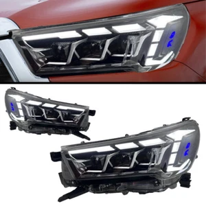 2X Headlights For Toyota Hilux Revo Rocco 2020-2023 LED DRL Turn Signal Headlamp - Picture 1 of 13