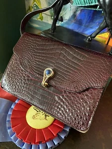 Rare Vintage GUCCI Alligator Crocodile Handbag Clutch Bag Purse Designer Fashion - Picture 1 of 12