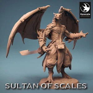 Dragonborn Guerrero F12 Sultan Of Scale - Lord Of The Print 28mm Tabletop - Imagen 1 de 4