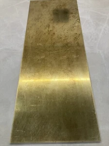 Brass Sheet Plate/Alloy 260 .125 6x16 - Picture 1 of 2