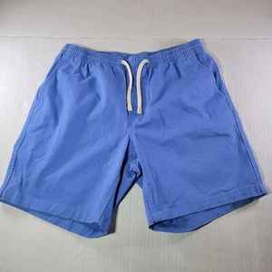 Pantaloncini da bagno uomo Lands End blu con coulisse misto cotone vita taglia S (28-30) - Foto 1 di 10