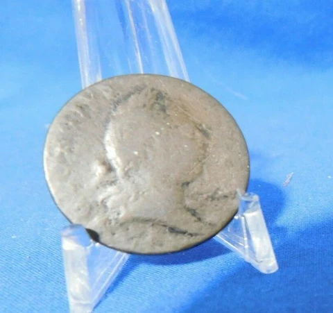 1773 Virginia Half Penny US Colonial Copper Coin Cover