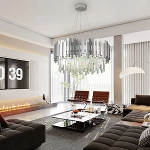 Modern Kronleuchter Kristall Leuchte,Für Wohnzimmer 55cm,Kristall Deckenleuchte - Bild 1 von 10