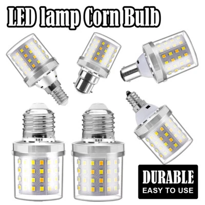 Mini LED Corn Bulb E27 E26 E14 E12 B22 B15 9W Lampada Decoration 6000K Daylight - Image 1 of 4