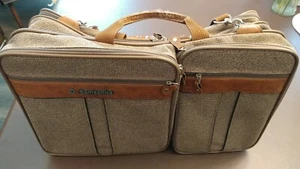 1987 Vintage Samsonite Silhouette 4 lässiges Handgepäck sehr guter Zustand 23" hellbraun Tweed - Bild 1 von 13