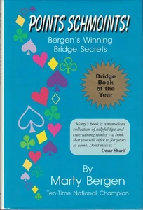 Points Schmoints!: Bergen's Winning Bridge Secrets Marty Bergen (Signed!) - Picture 1 of 3