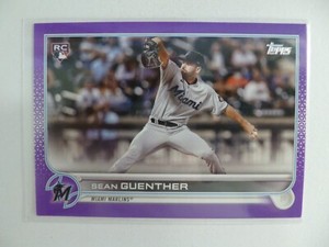 2022 Topps Meijer Purple Parallel Card #471 *RC* Sean Guenther -Marlins