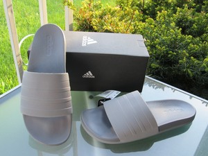 mens grey adidas slides