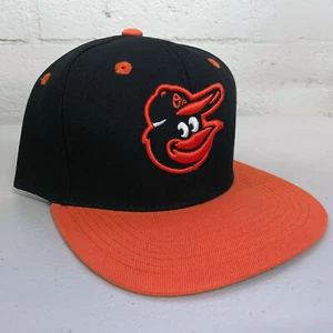 Baltimore Orioles Snap Back Cap Hat Balt bordado Pico plano ajustable - Imagen 1 de 5