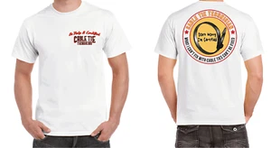 CABLE TIE TECHNICIAN T-SHIRT T SHIRT CLOTHING 100% COTTON HOT ROD RAT ROD RETRO - Picture 1 of 6