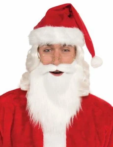 Simply Santa White Beard and Mustache Christmas Costume Santa Claus Accessory - Picture 1 of 1