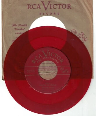 1950'S ARTHUR FIEDLER BOSTON POPS HOLIDAY FOR STRINGS OUR WALTZ RED VINYL 45 VG+ Foto 1 de 2
