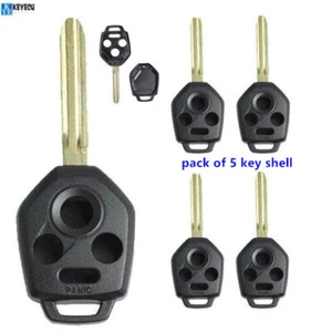 5*Remote Key Shell Case Housing Fob 4 Button for Subaru 2012-2017 Keyway B110 - Imagen 1 de 5