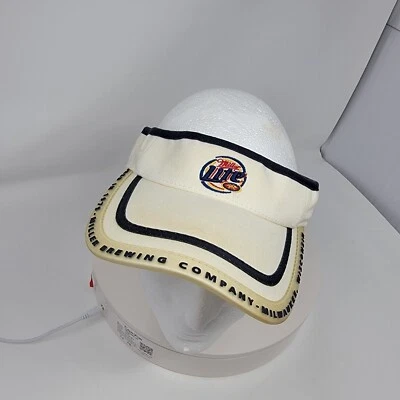 Gorra Miller Lite visera blanca única de golf  Foto 1 de 4