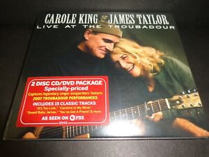 CAROLE KING & JAMES TAYLOR LIVE AT THE TROUBADOUR-Rare NEUF CD/DVD Combo--CD