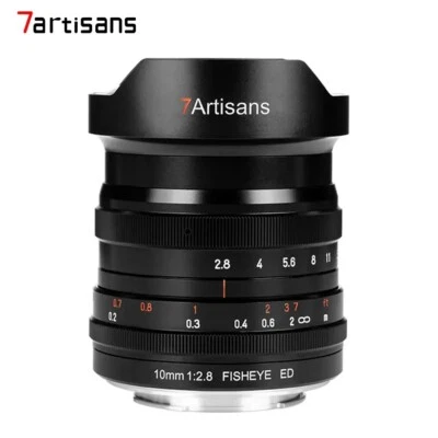 7artisans 10mm F2.8 Wide Angle Fisheye Full Frame Lens for Canon Sony Nikon L - Image 1 of 4