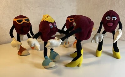 Lote De 6 Figuras Flexibles Pasas California Applause 1988 De Colección Foto 1 de 4