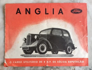 Antique 1940s Ford Anglia 8 H.P. Ford Prefect original brochure automobilia - Picture 1 of 15