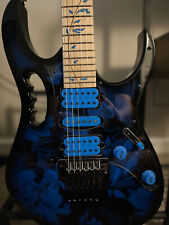Guitarra Firma Ibanez JEM77 Steve Vai con Bolsa de Gigbag - Patrón Floral Azul for sale