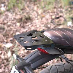 Fit For Triumph Scrambler 400X Top Rack with Rack Plate, Black - Picture 1 of 3
