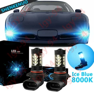 Ice Blue LED Fog Light Bulb 8000k XD For Corvette C6 2005-2013 2X - Picture 1 of 12