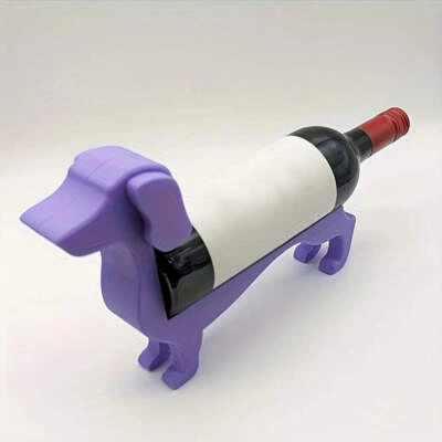Suporte para garrafa de vinho Dachshund rack de exibição - Imagem 1 de 4