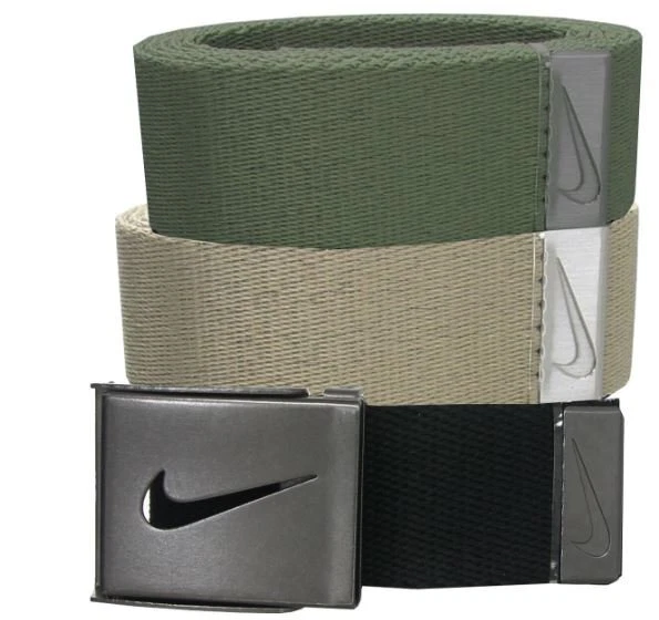 Nike Golf Men's 3-in-1 Web Belts (One Size Fits All Up to 42) BKCKK DS5006920X