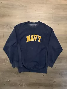 Vintage Steve and Barrys NAVY Sweatshirt Naval Academy Men’s M Reverse Weave Y2K - Picture 1 of 6