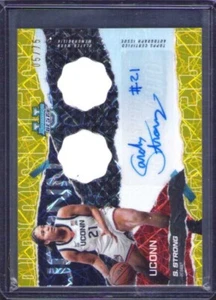 2024-25 Bowman U Mejor MUY RARO DOBLE Juego Usado Reliquia Auto Sarah Fuerte/75 - Imagen 1 de 2