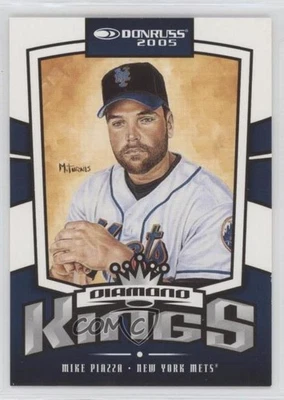2005 Donruss Diamond Kings Mike Piazza #15 HOF - Image 1 of 2