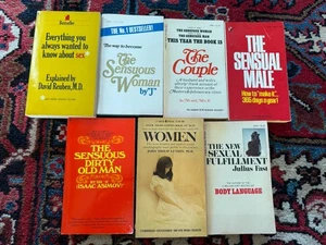 LOT OF 7 VINTAGE SEXUALITY BOOKS~SENSOUS WOMAN SENSUAL MALE SEXUAL FULFILLMENT - Picture 1 of 2