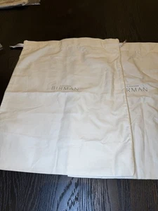 Alexandre Birman Dust Bag /Travel Cover 14 Inches X 11 Inches Cream 2 Bags - Picture 1 of 6