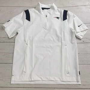 Nike NFL New England Patriots Team Issue On-Field Jacket White Mens Large - Picture 1 of 8