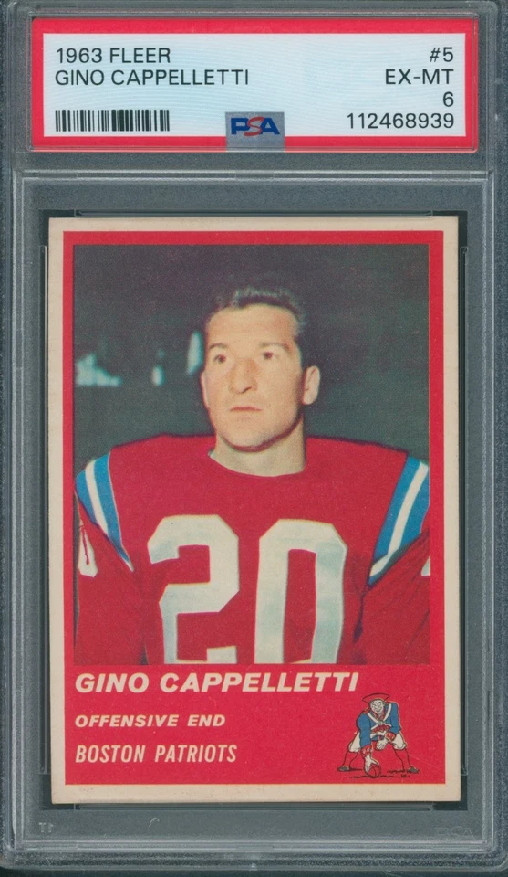 Fleer #5 Gino Cappelletti 1963 PSA EX-MT 6 *8939 Foto 1 de 1