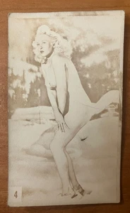 1930s Miracle Fotos Pic-Tease "The Fingers Game" Hollywood Cutie Nude #4 - RARE! - Picture 1 of 2