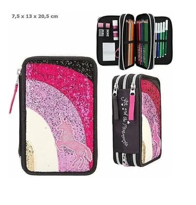 TopModel 3-FACH Federtasche Ylvi and the Minimoomis 10644 mit Glitzer Cover - Bild 1 von 3