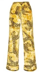 SOFIA By Sofia Vergara Intimates Gold Crushed Velvet Pants, Size Small - Picture 1 of 8