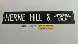Herne Hill Camberwell Green - Camberwell 4.4 Bus Destination Blind 42” Gift - Picture 1 of 9