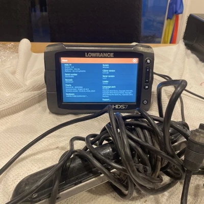 LOWRANCE HDS-7T CHARTPLOTTER BOAT SONAR SCREEN DISPLAY With Transducer - Image 1 of 4
