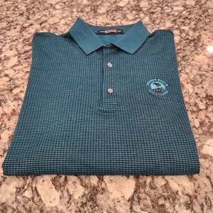 Camicia Carnoustie Golf Links verde check manica lunga spiaggia ciottoli golf links PGA - Foto 1 di 7