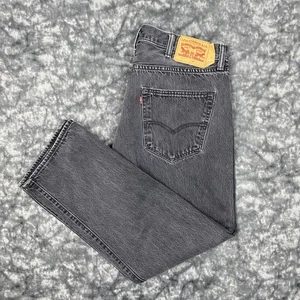 Pantalones de mezclilla rectos negros Levi's 501 Button Fly para hombre talla 38x29 México - Imagen 1 de 10