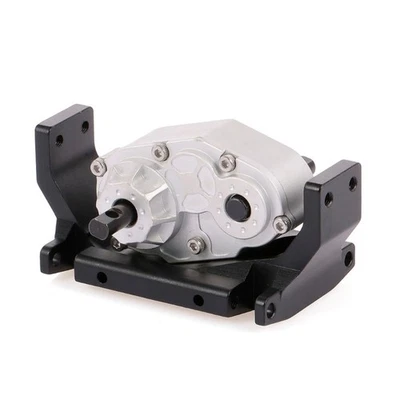 Metal Gearboxs and Mounting Plate for 1/10 Remote Control Crawler Car SCX10 D90 - Image 1 of 4