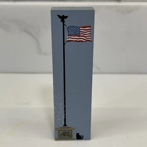 The Cat's Meow U.S. Flag ‘I Pledge Allegiance,’ Signed Jaline 2002 - Picture 1 of 2