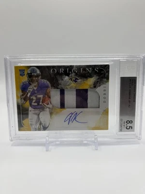 2020 Panini Origins Gold Jersey Auto Rookie BGS 8.5 Ravens 05/10 JK Dobbins - Image 1 of 3