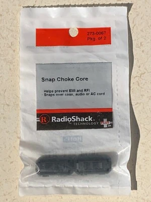 NEW! RadioShack Snap Choke Cores 2 Pk. 273-0067 2730067 *FREE SHIPPING* - Image 1 of 4