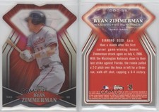 2011 Topps Diamond Dig Contest Diamond Die Cut Ryan Zimmerman #DDC-55