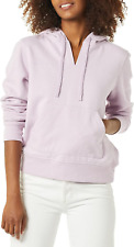 Women'S Classic-Fit Long-Sleeve Open V-Neck Hooded Sweatshirt