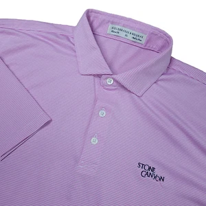 Holderness & Bourne Tailored Fit Herren XL Pink Weiß Performance Stretch Polo - Bild 1 von 7